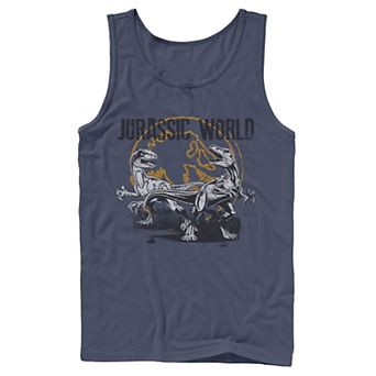 Men's Jurassic World Distressed Raptor Battle Tank Top