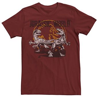 Men's Jurassic World Distressed Raptor Battle Tee