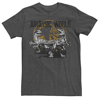 Men's Jurassic World Distressed Raptor Battle Tee