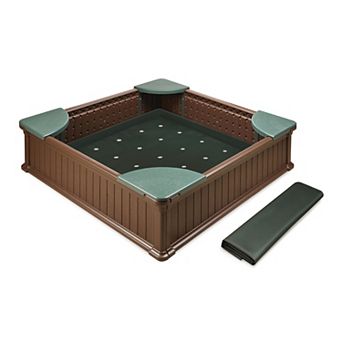 Badger Basket Woodland 2-in-1 Sandbox & Garden Planter