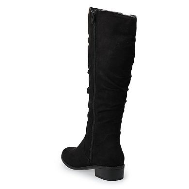 SO® Sloth Women's Knee High Sweater Boots