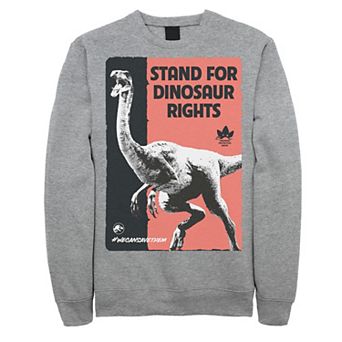 Men's Jurassic World Stand For Dinosaurs Poster Sweatshirt