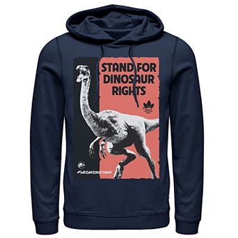Men's Jurassic World Stand For Dinosaurs Poster Hoodie