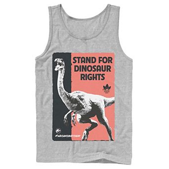 Men's Jurassic World Stand For Dinosaurs Poster Tank Top