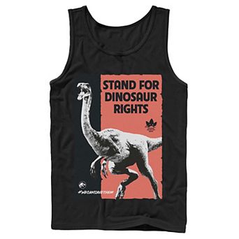 Men's Jurassic World Stand For Dinosaurs Poster Tank Top