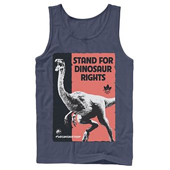 Men's Jurassic World Stand For Dinosaurs Poster Tank Top