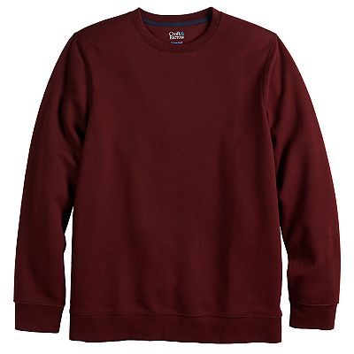 Men s Croft Barrow Easy Care Extra Soft Fleece Crewneck Pullover