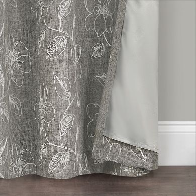 Sonoma Goods For Life?? 2-pack Floral Embroidered Dynasty Blackout Window Curtains