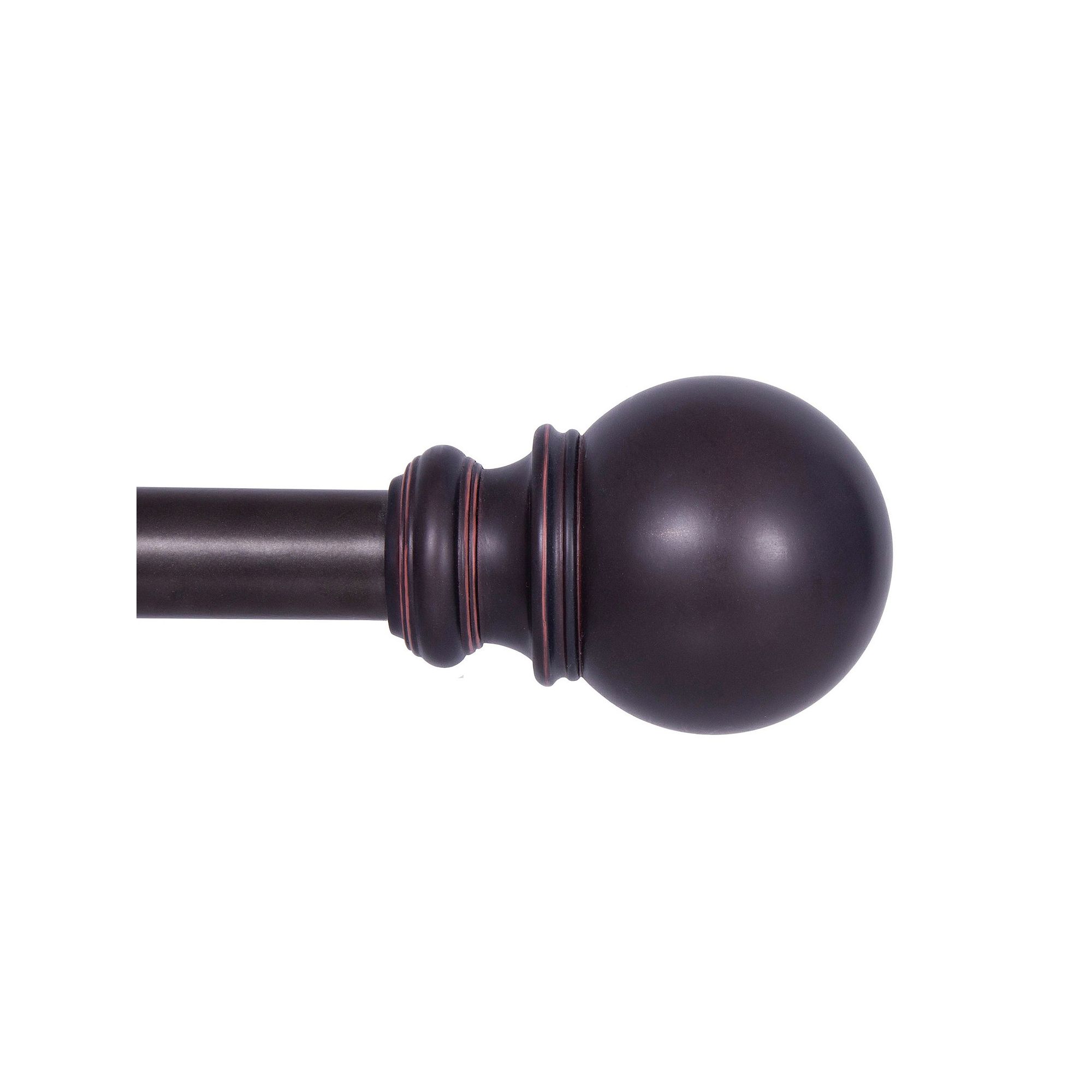 Kenney 3/4” Diameter Bryce Standard Decorative Adjustable Curtain Rod Set