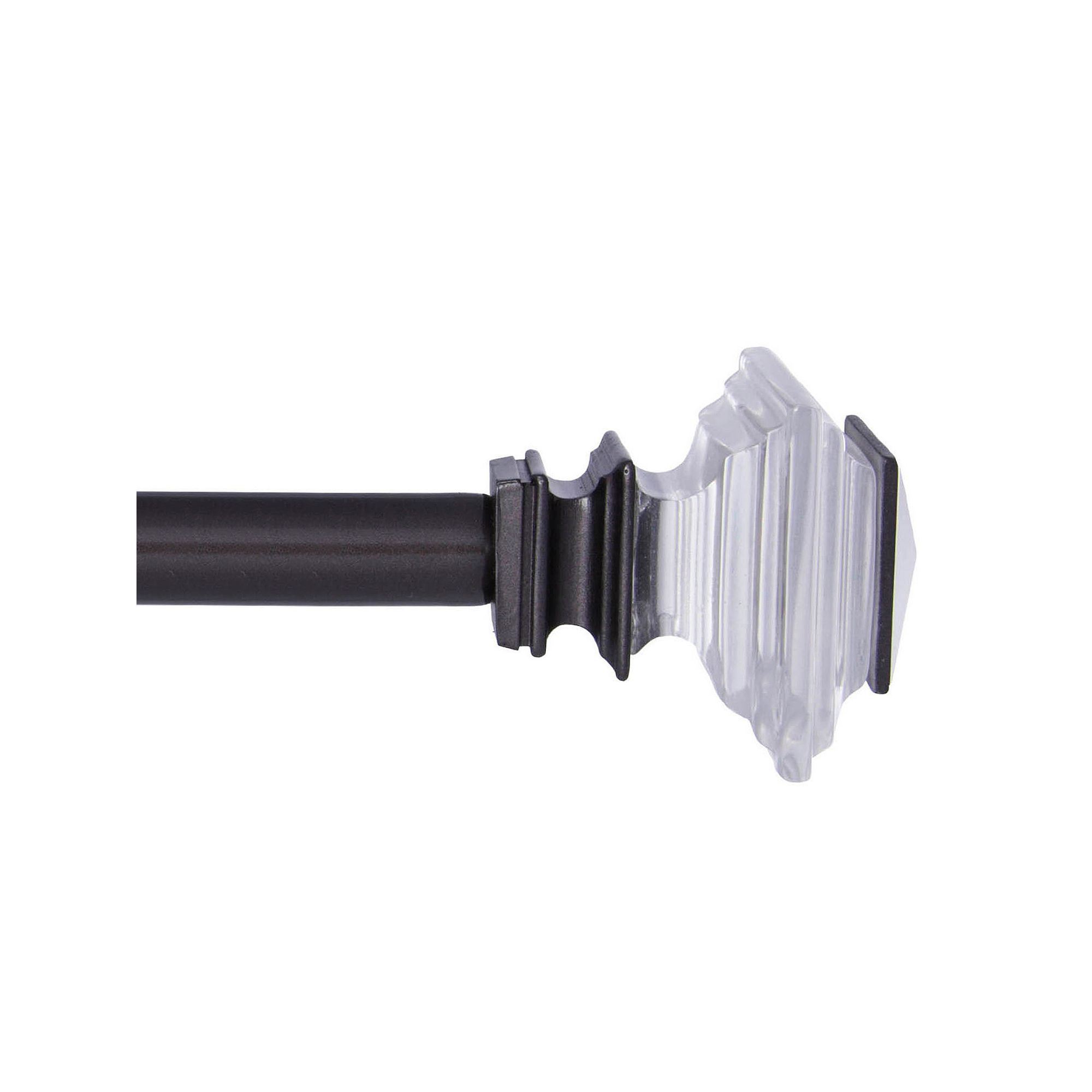 Kenney 3/4” Diameter Faith Standard Decorative Adjustable Curtain Rod Set