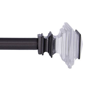 Kenney 3/4” Diameter Faith Standard Decorative Adjustable Curtain Rod Set