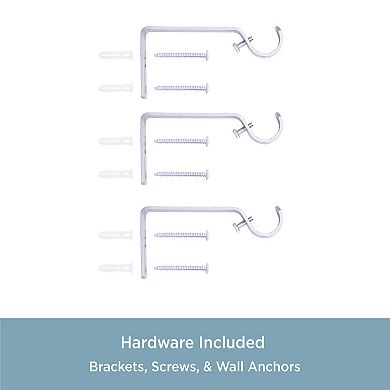 Kenney 3/4” Diameter Mission Standard Decorative Adjustable Curtain Rod Set