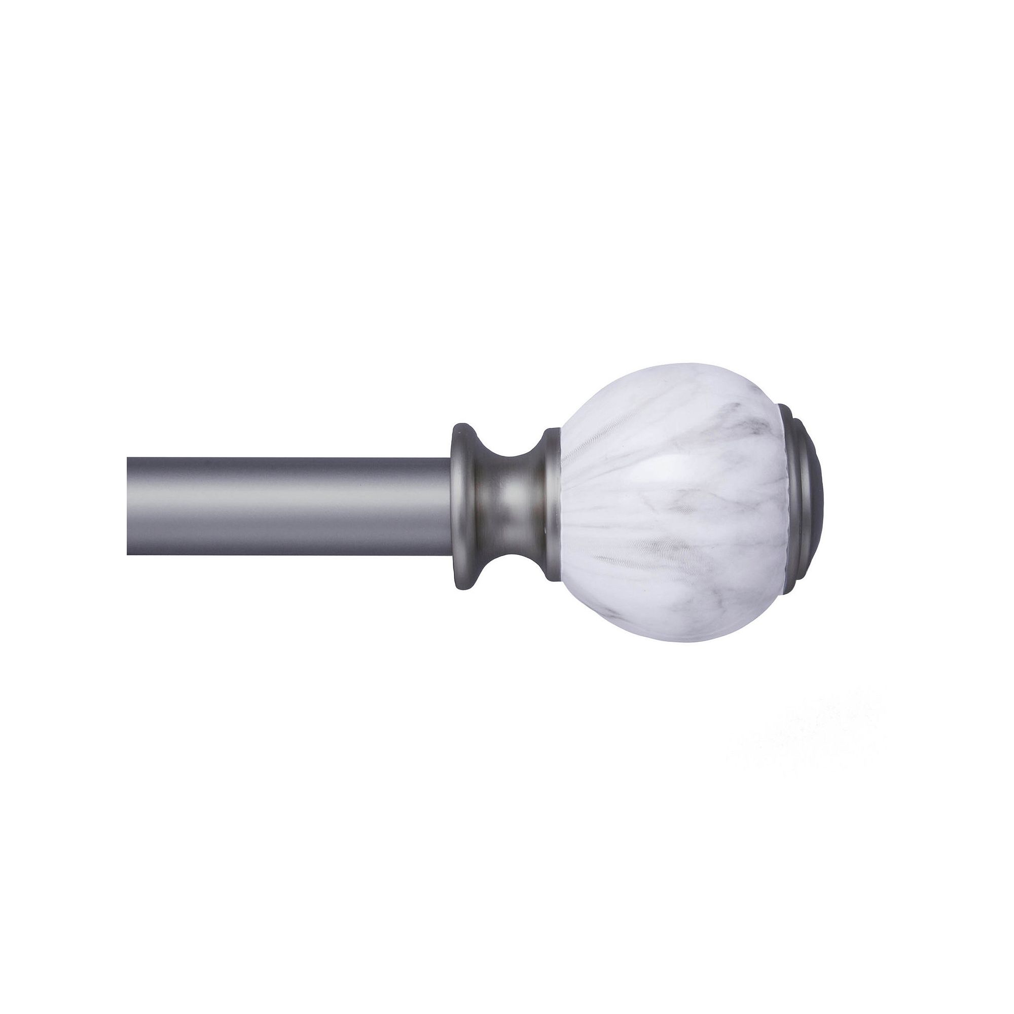Kenney 1” Diameter Khalessi Premium Decorative Adjustable Curtain Rod Set