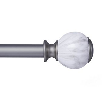 Kenney 1” Diameter Khalessi Premium Decorative Adjustable Curtain Rod Set