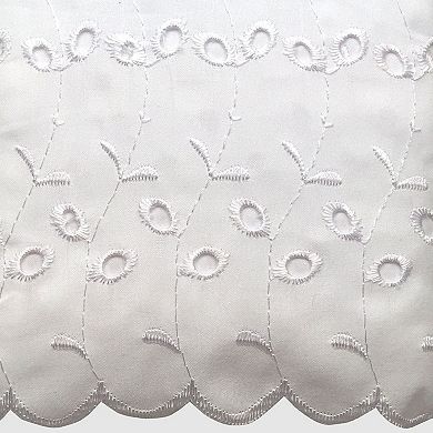 Fresh Ideas Ruffled Eyelet Bedskirt