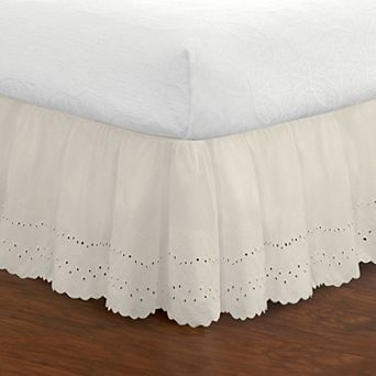 Fresh Ideas Ruffled Eyelet Bedskirt or Pillowcase