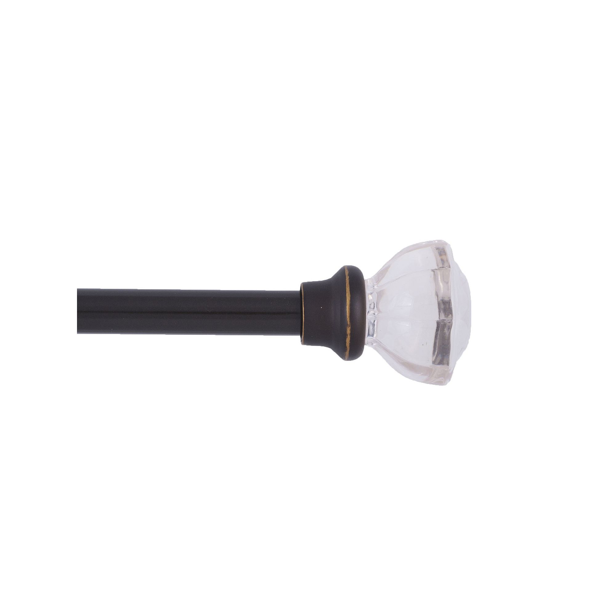 Kenney 1” Diameter Mashapee Premium Decorative Adjustable Curtain Rod Set