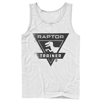 Men's Jurassic World Raptor Trainer Simple Logo Tank Top