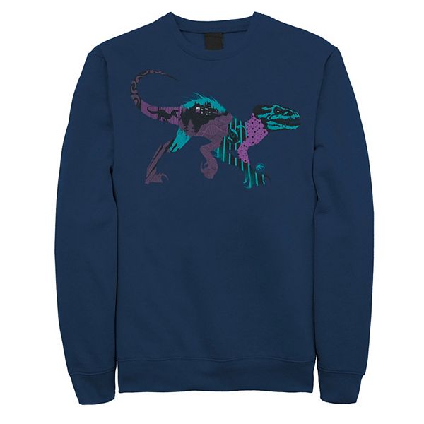 Men's Jurassic World Raptor DNA Scene Fill Sweatshirt