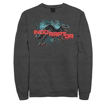 Men's Jurassic World Indo Raptor Splatter Portrait Sweatshirt