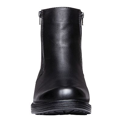 Men\'s Propet Troy Black Leather Ankle Boots With Dual Zippers Size 8.5 Propet Men main image 4