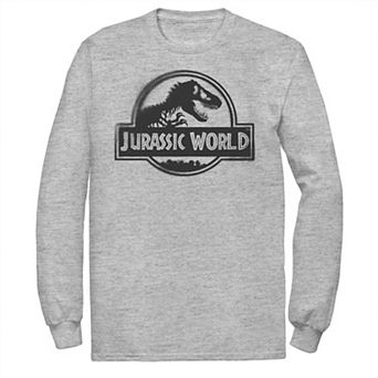 Men's Jurassic World Two Black Spray Paint Logo Tee
