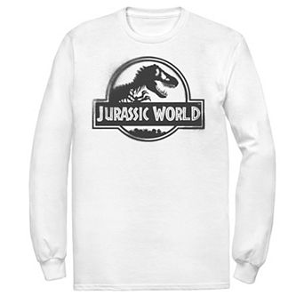 Men's Jurassic World Two Black Spray Paint Logo Tee