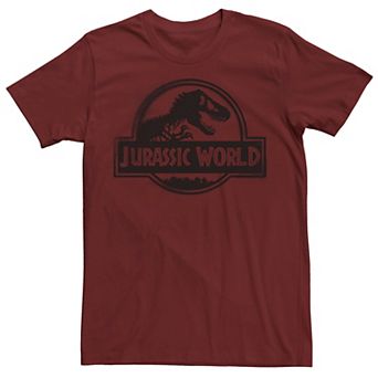 Men's Jurassic World Two Black Spray Paint Logo Tee