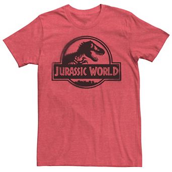 Men's Jurassic World Two Black Spray Paint Logo Tee