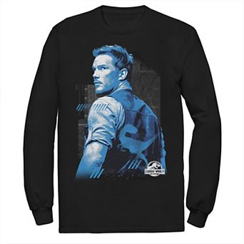 Men's Jurassic World Owen Blue Tone Portrait Tee