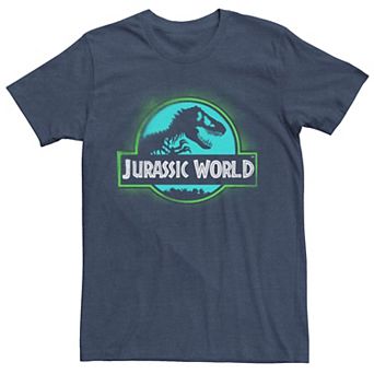 Men's Jurassic World Two Logo Graffiti Spray Paint Tee
