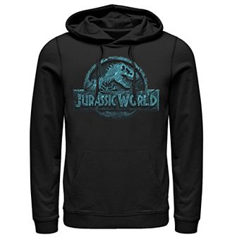 Men's Jurassic World Two Logo Lost In The Deep Hoodie
