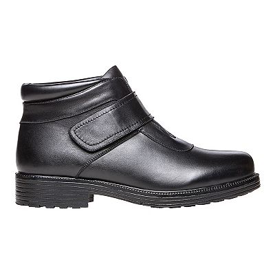 mens waterproof dress boots Johnston & Murphy Men's Round Toe Durham Chelsea Boots - Black Waterproof Full Grain