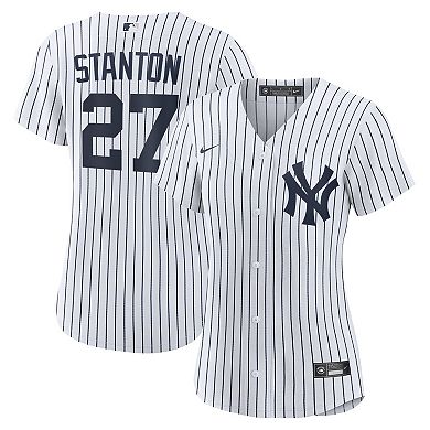 Women's Nike Giancarlo Stanton White New York Yankees Home Replica Player Jersey