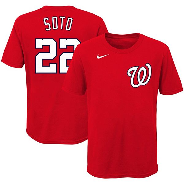 NWOT Juan Soto Washington Nationals Jersey Red Nike L MLB