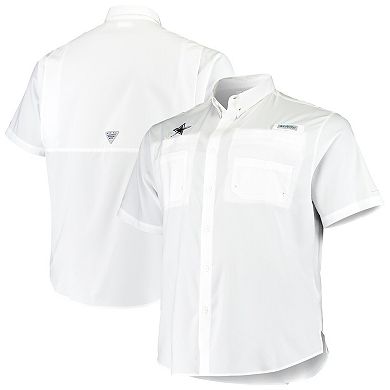 Men's Columbia White Dallas Cowboys Big & Tall Tamiami Woven Button-Down Shirt