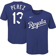 Kansas City Royals Nike Official Replica Home Jersey - Mens with Perez 13  printing