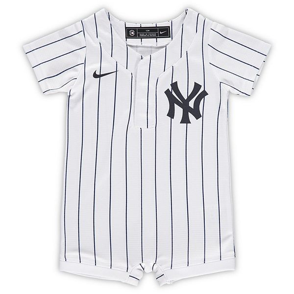Newborn & Infant Nike White Boston Red Sox Official Jersey Romper 