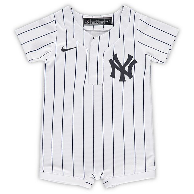  New York Yankees MLB Boys Youth 8-20 White Home Cool