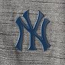 Men's Levelwear Gray/Navy New York Yankees Vandal Raglan Quarter-Zip Pullover Jacket