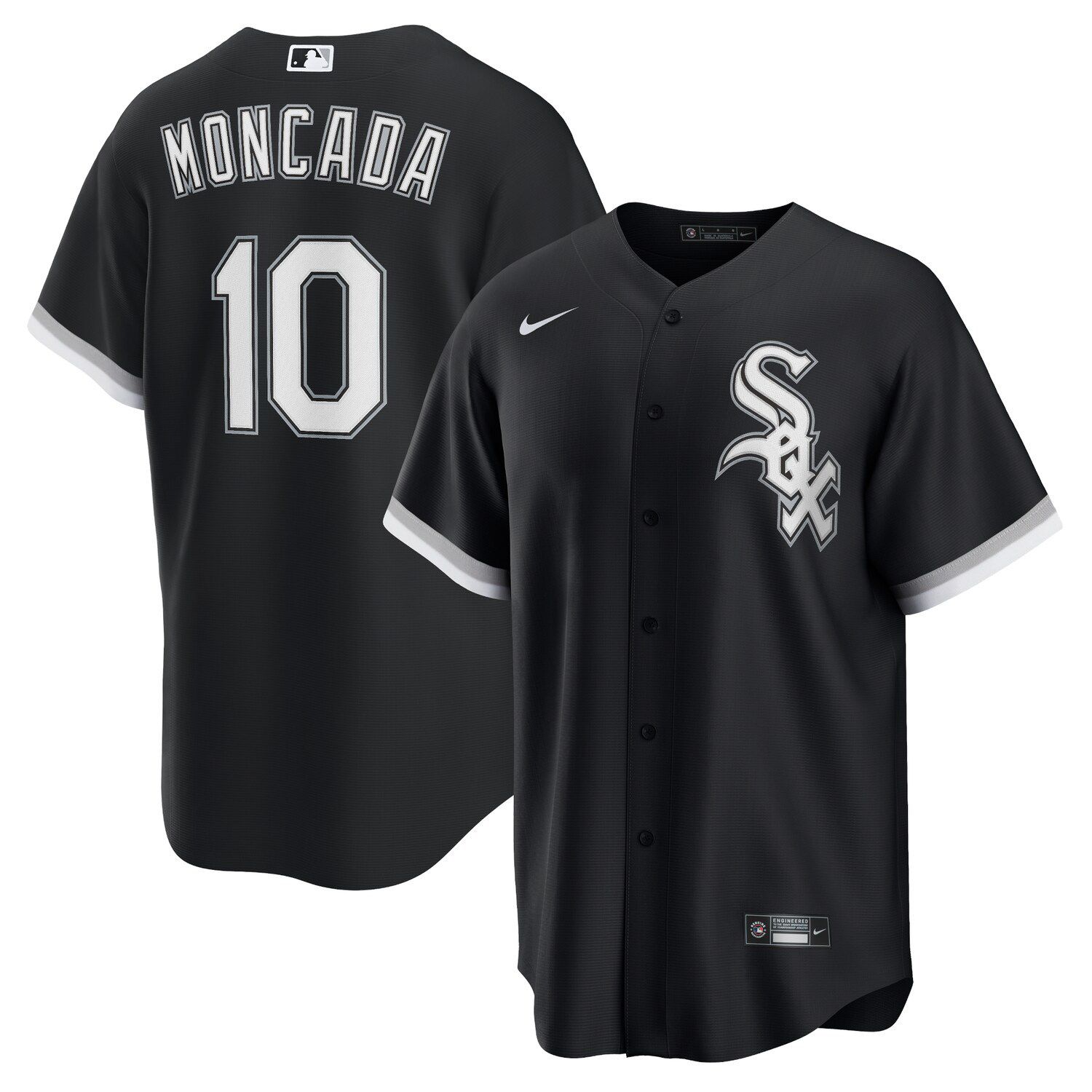 Chicago White Sox Men’s Replica Alternate Jersey Yoan Moncada Black Nike