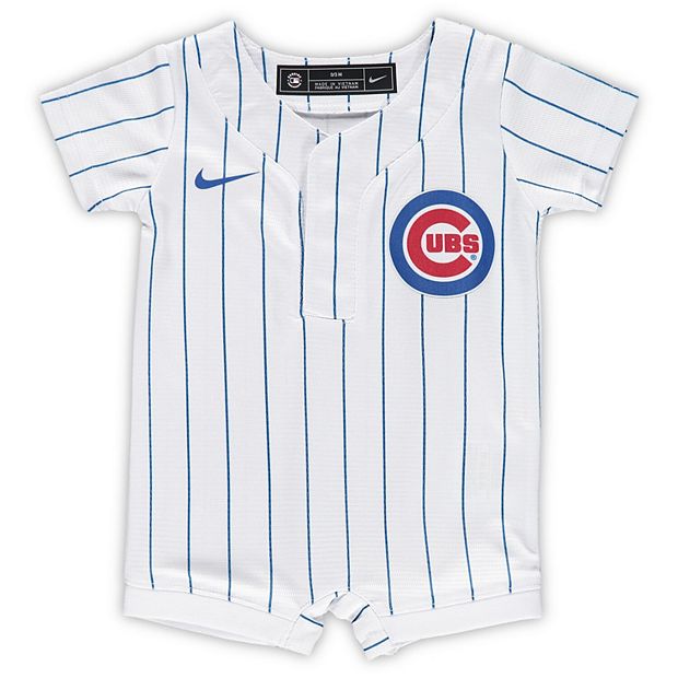 Newborn & Infant Nike White Chicago Cubs Official Jersey Romper