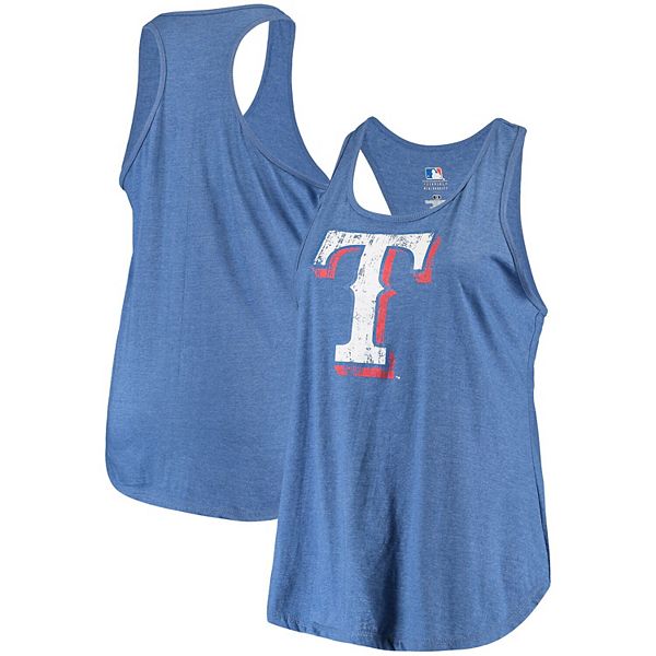 Lids Texas Rangers Women's Plus Racerback Tank Top - Royal