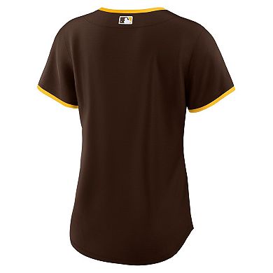 Women's Nike Brown San Diego Padres Road Replica Team Jersey