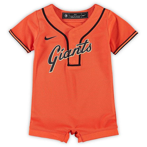Newborn & Infant Nike Orange San Francisco Giants Official Jersey Romper