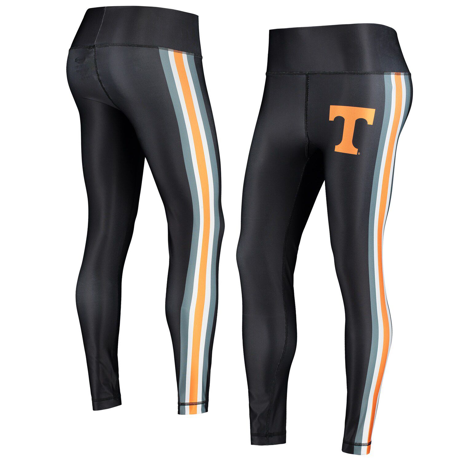 black pants with orange stripe