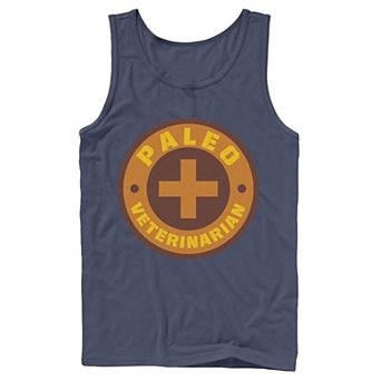 Men's Jurassic World Paleo Veternarian Badge Tank Top