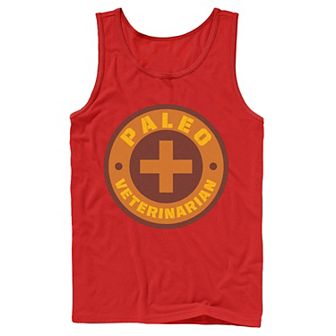 Men's Jurassic World Paleo Veternarian Badge Tank Top