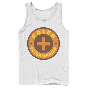 Men's Jurassic World Paleo Veternarian Badge Tank Top