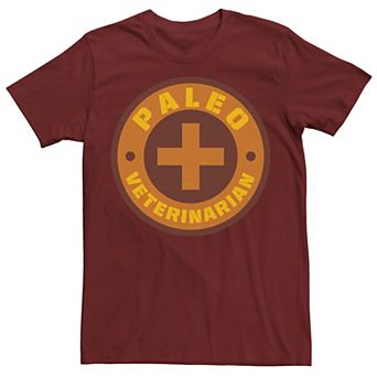 Men's Jurassic World Paleo Veternarian Badge Tee